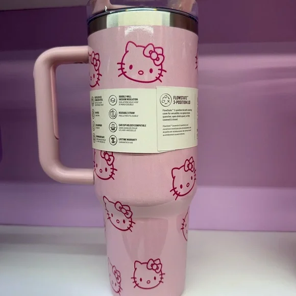 Stanley Pink Hello Kitty Tumbler - Picture 2 of 2
